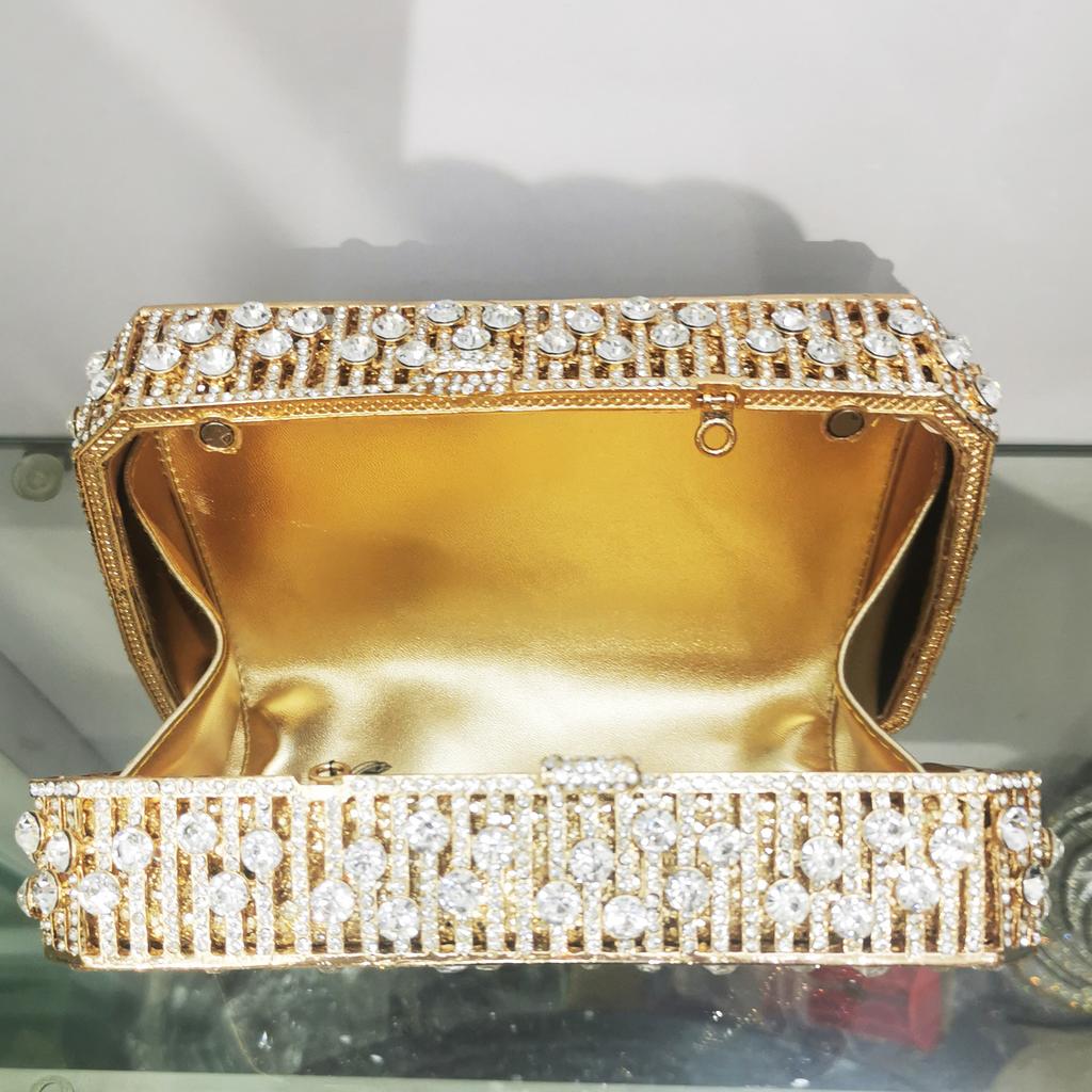 Silber/Weiß Strass Abendtaschen Diamant Hochzeit Brauttaschen Damen Handy Kette Kristall Handtaschen Neuankunft Taschen