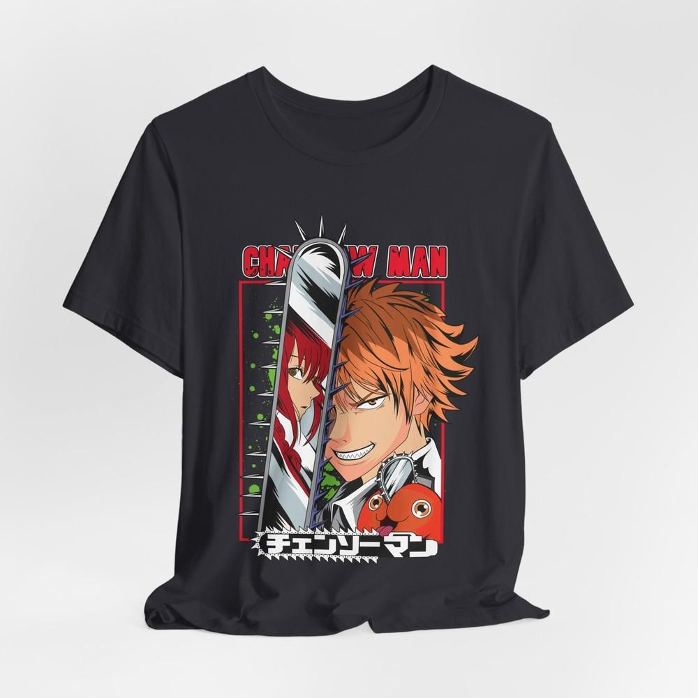 Chainsaw Man Anime Tee Unisex Graphic TShirt Manga Fan Gift Japanese Cartoon S