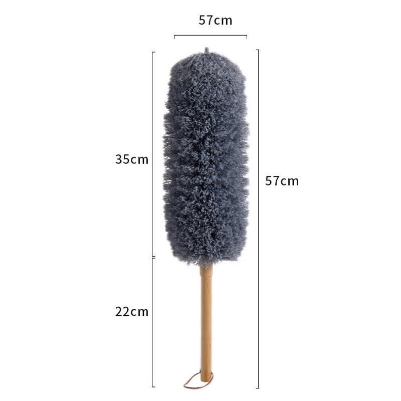 Retractable Static Wool Feather Duster for Household and Car Cleaning