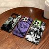 Anime Jujutsu Kaisen Choso ART Phone Case Laser Ripple Silver Silicone Case For iPhone 17 16 15 14 13 12 11 Pro Plus Max