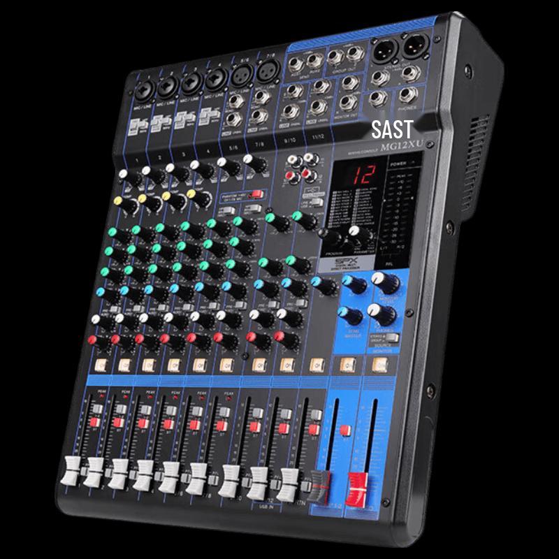 SAST G65 Professional 12-Channel Audio Mixer (CN version)