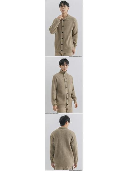 Yimeng Men's Winter High-End Long Sleeve Casual Knitted Sweater Jacket