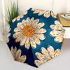 1pc Daisy Pattern Automatic Umbrella - 8-Rib Foldable Design, Outdoor Adventures, and Family Celebrations yy250829085