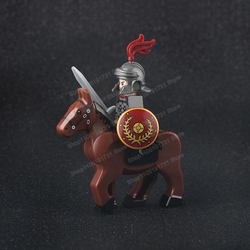Medieval Knight Serie Figures Building Blocks Warrior Soldiers Guards Lion Heart Hospital Teutonic Knight Battle Pastor Kid Gift