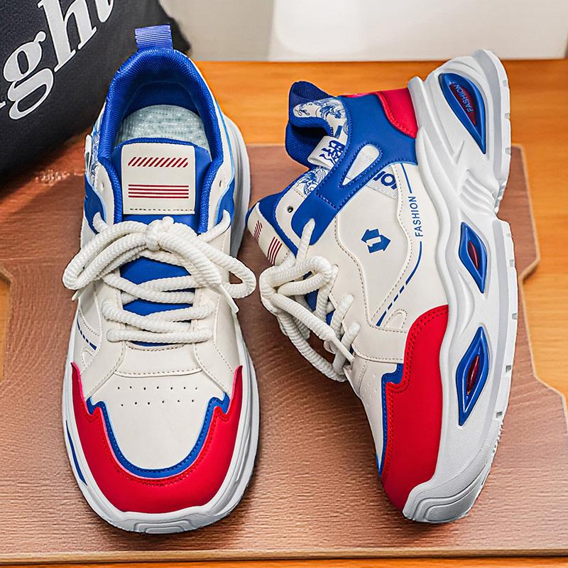 New Fashion New Men's Fashion Casual Low Top Sports Shoes Students Thick Sole Comfortable Sneakers Boys Male Classic Breathable Basketball Shoes