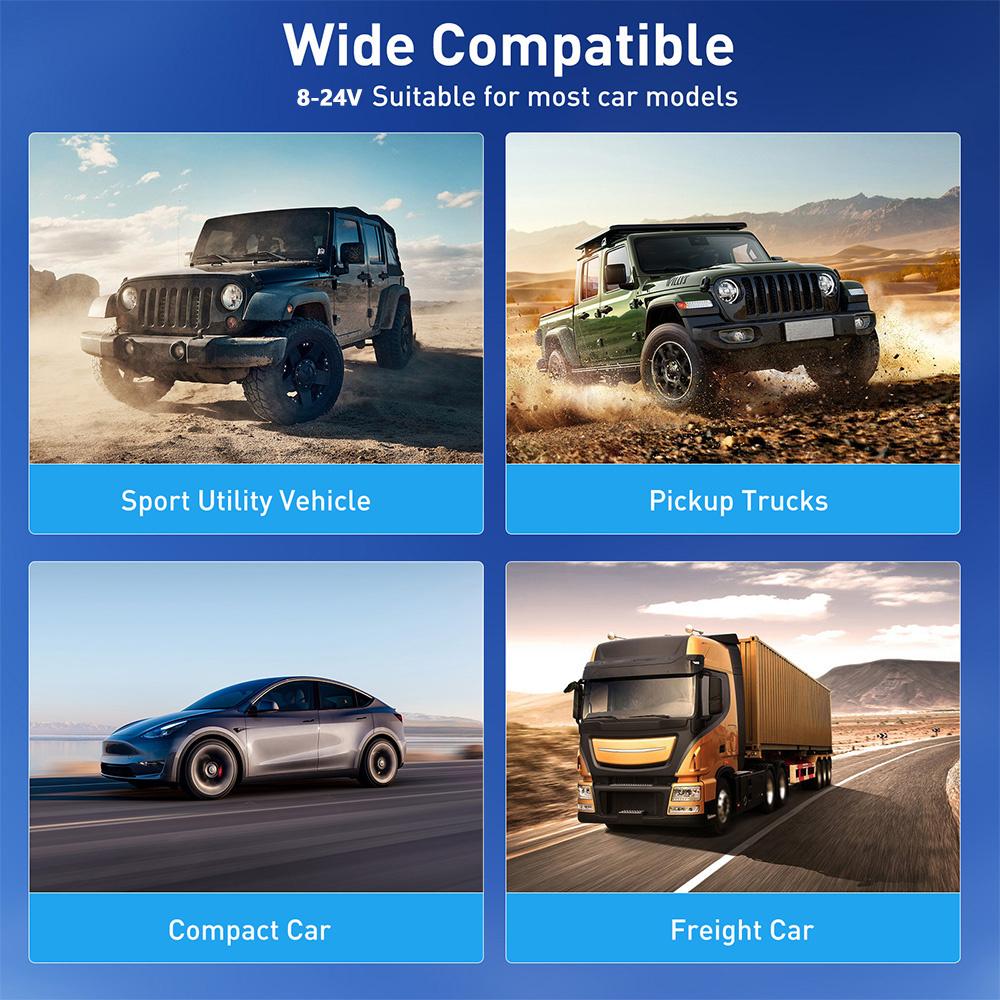 Portable 7" Touch Screen Multimedia Player Compatible with Wireless CarPlay Android With DVR 64G TF Card