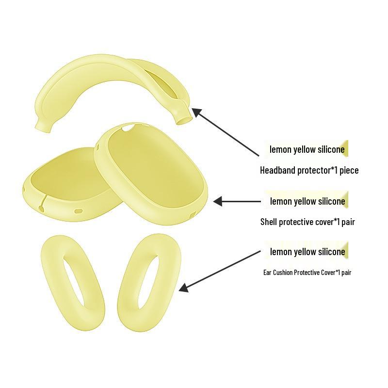 AirPods Max Silicone Protective Case: Soft Headphone Shell for Bluetooth Earphones