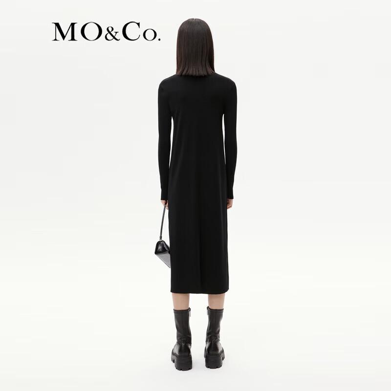 MO&Co. M Logo Wool Blend Knitted Dress