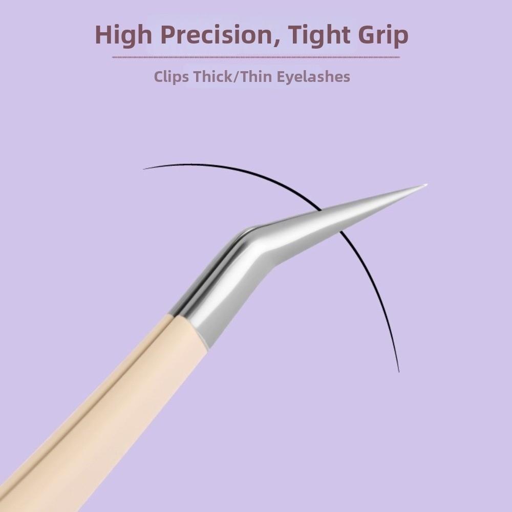 Cartoon Bear Print Lash Extension Tweezers  Hand Account Sticker Application