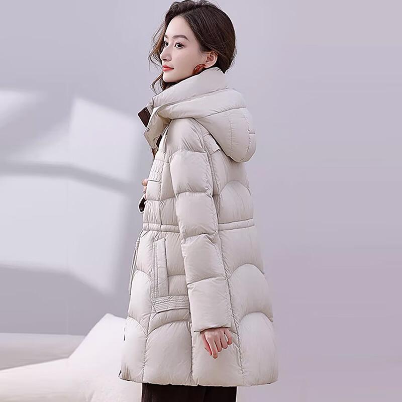 Fengmao Damen Winter Mittellange Daunenjacke FML86159