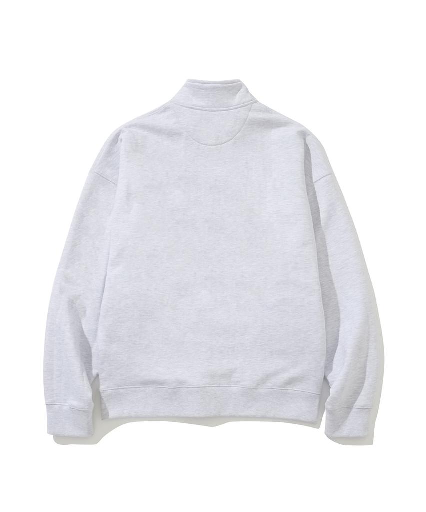 SIIIIDO Vintage Half Neck Zip-Up Sweat Shirt #1
