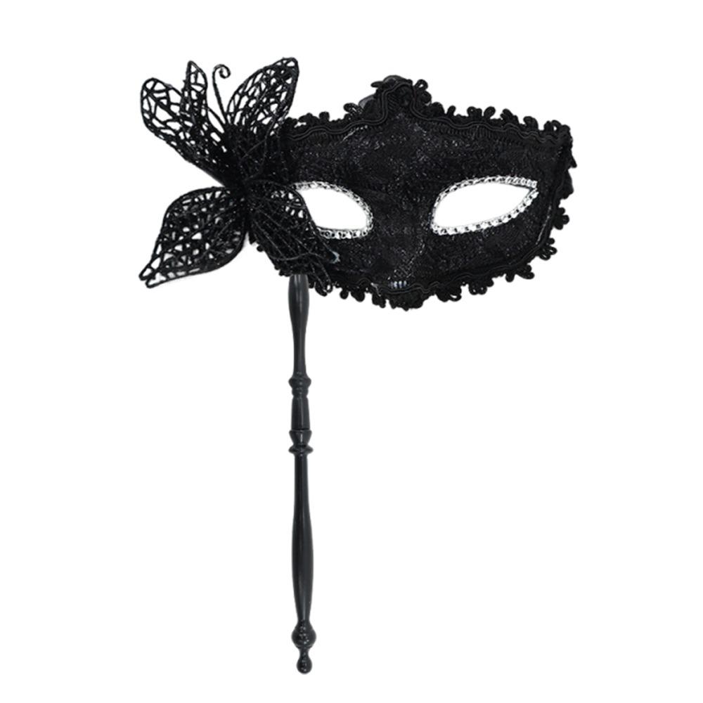 Venetian Party Handheld Masquerade Masks Stick Side Butterfly Festival Costume Party Mardi Gras Masks Carnival Party