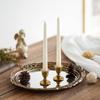Vintage Candlestick Candle Holders Brass,Taper Gold Candle Stick Victorian Style for Wedding Reception Christmas Decoration
