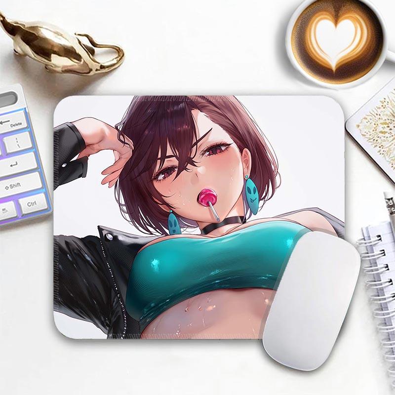 Sexy Anime Standard Mouse Pad Edge Stitched Small Mizuhara Chizuru R_Rent A Girlfriend Anime Mousepad Non-Slip Office Mousemats