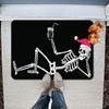 Halloween Skull Floor Mat, Absorbent Foot Pad, Easy To Take Care Of At Home, Dirt-Resistant Door Mat Can Be Labeled