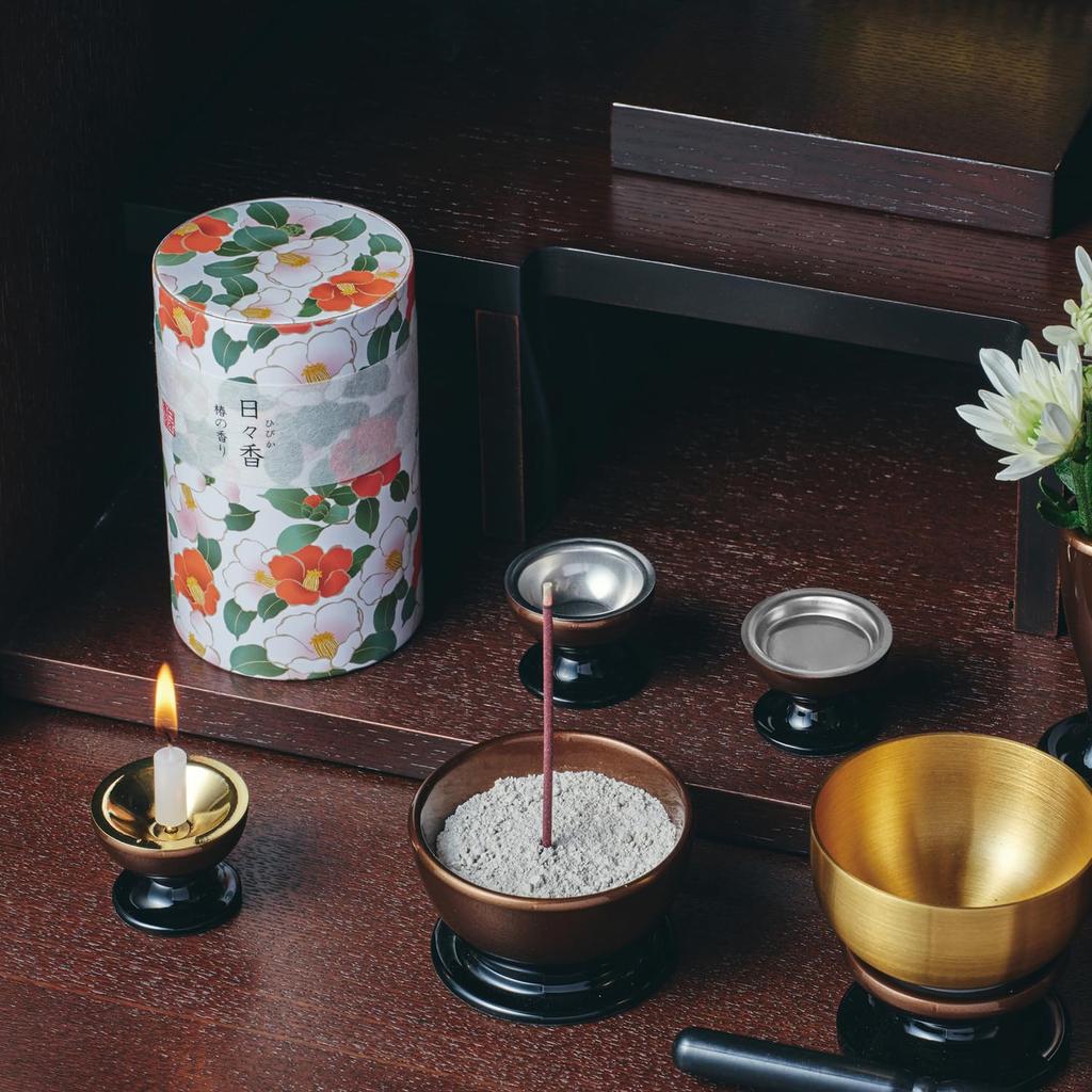 Cylindrical Incense Sticks, Hibika, Camellia Scent