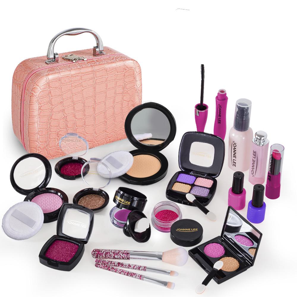 Non-Toxic Kids Toys Simulation Cosmetics Set Pretend Makeup Toys Children Play House Simulation Make Up Educational Toys For Children Fun Game