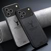 Fashion Imitation Denim Lucky Elk Pattern Leather Soft TPU Rubber Slim Case Cover iPhone 16 18 Pro Max 15 14 Pro 13 12 11 17