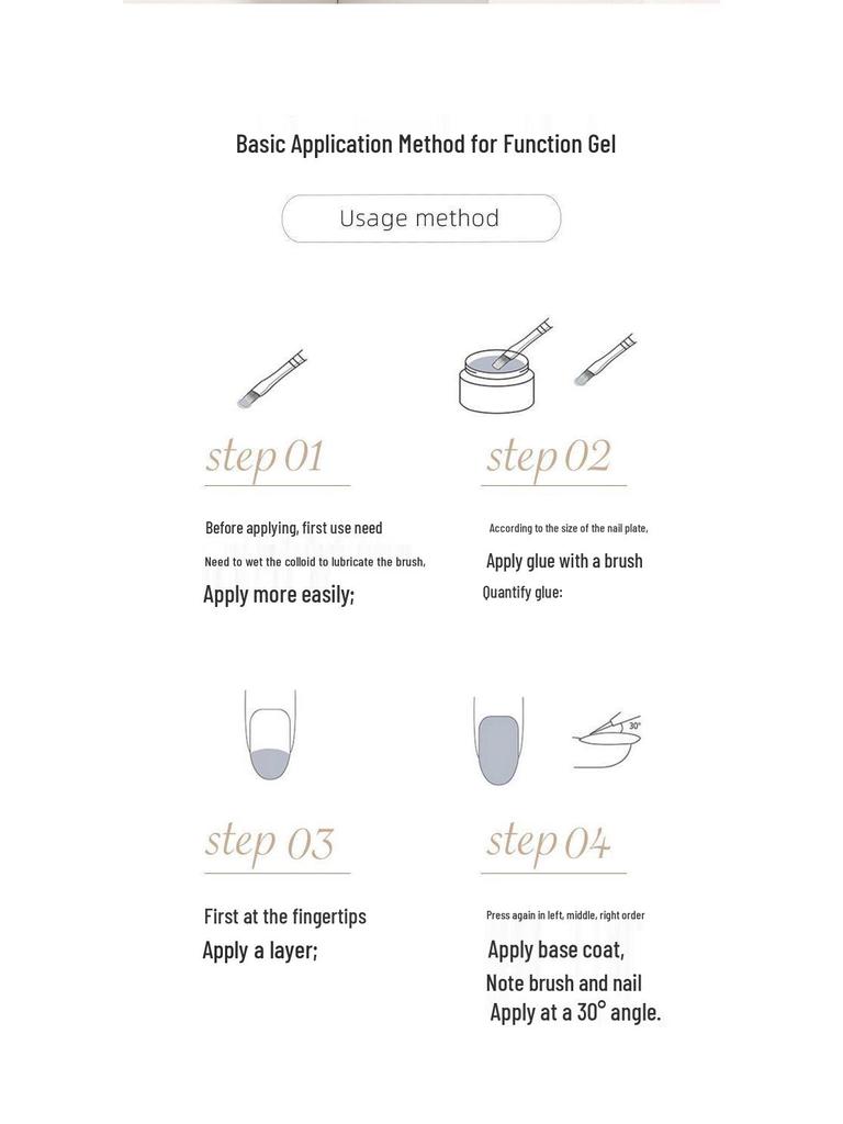 3-in-1 Builder Gel Nail Kit: UV Gel Extension, Base Coat & Sealer