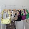 2023 Travel Pleated Crossbody Bags Solid Color Shoulder Bag for Women Trendy Bag