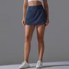 Women's High-Waist Sun Protection Tennis Skort with Back Pocket