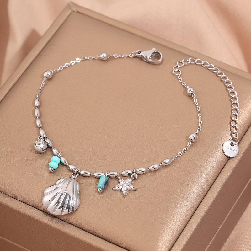 Popular bracelet, titanium steel does not fade, love zircon bracelet, high-end female light luxury niche bracelet, bracelet.