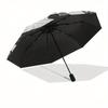 Raven on Branch: Mystical Black and White ArtworkUmbrella, Portable 3-Fold Compact Umbrella,Christmas Gift ES404