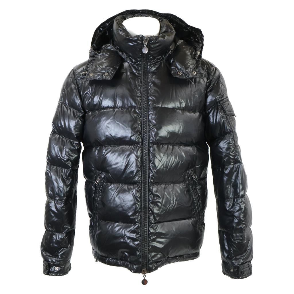 Moncler MAYA Pánska prešívaná bunda s kapucňou 1 čiernaPoužitá