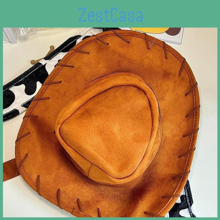 Woody Story Toy Hat Backpack Cute Creative Lightweight  Bag Sewn Needle Hread