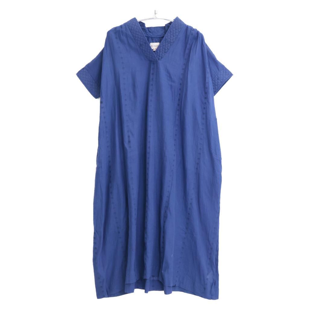 BUNON [BUNON] Navy Thin Cotton Dress Dress L NavyUsed