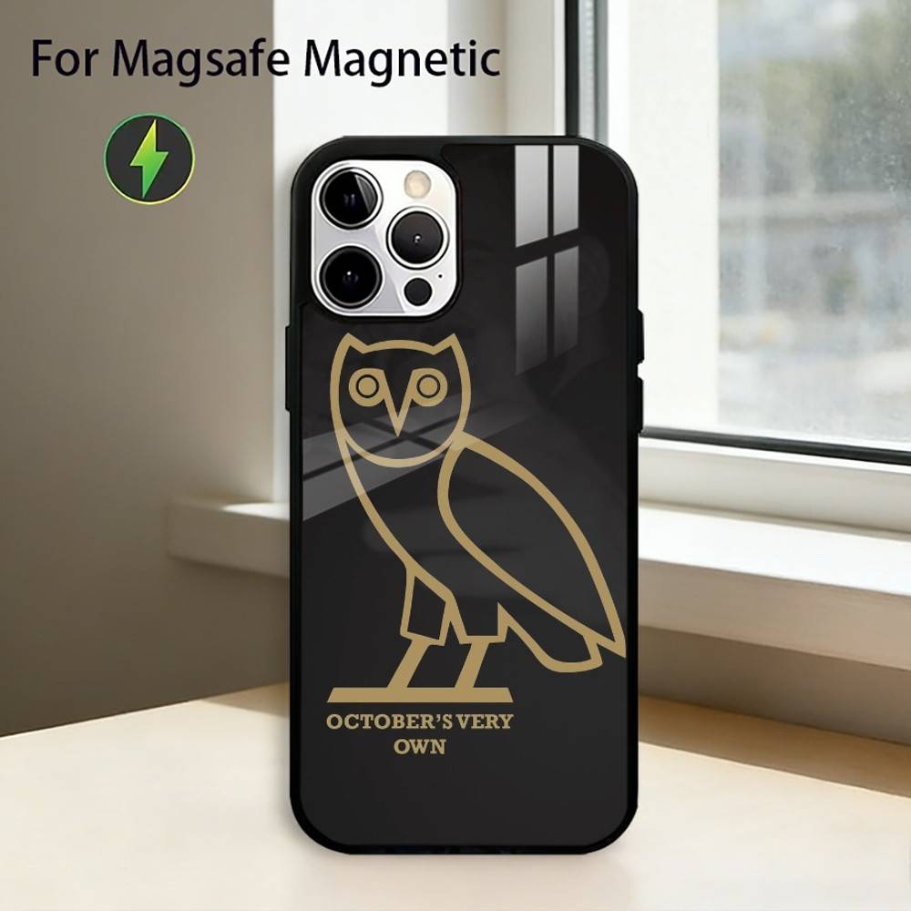 D-Drake OvO O-OWL Phone Case For iPhone17,16,15,14,13,12,11 Plus,Pro Magnetic with Magsafe Wireless Charging