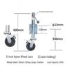 Outdoor Trailer Jack Guide Wheel with Brake