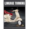 Vespa 946, Maßstab 1/12, Legierung, klassisches Freizeit-Motorradmodell, Druckguss, Metall, Straßen-Retro-Motorradmodell, Ton und Licht, Kinderspielzeug, Geschenk