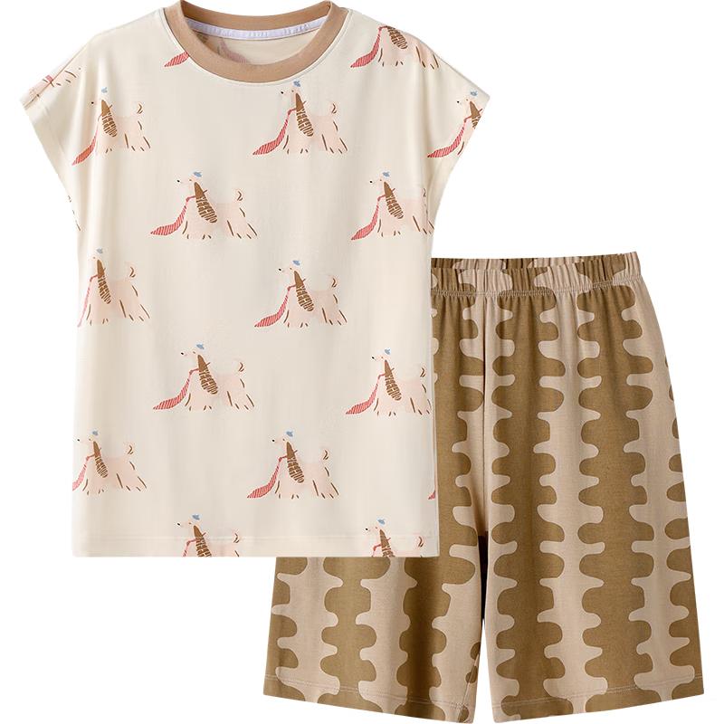 YEEHOO Boys  7A Modal Short-Sleeved Pajama Set 160