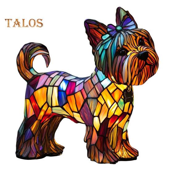 

Ночной светильник Dog Series Art Decor с мягким свечением, без мерцания, с питанием от USB, светодиодная настольная лампа, расписанная вручную, с изображением животных, декор для стола I