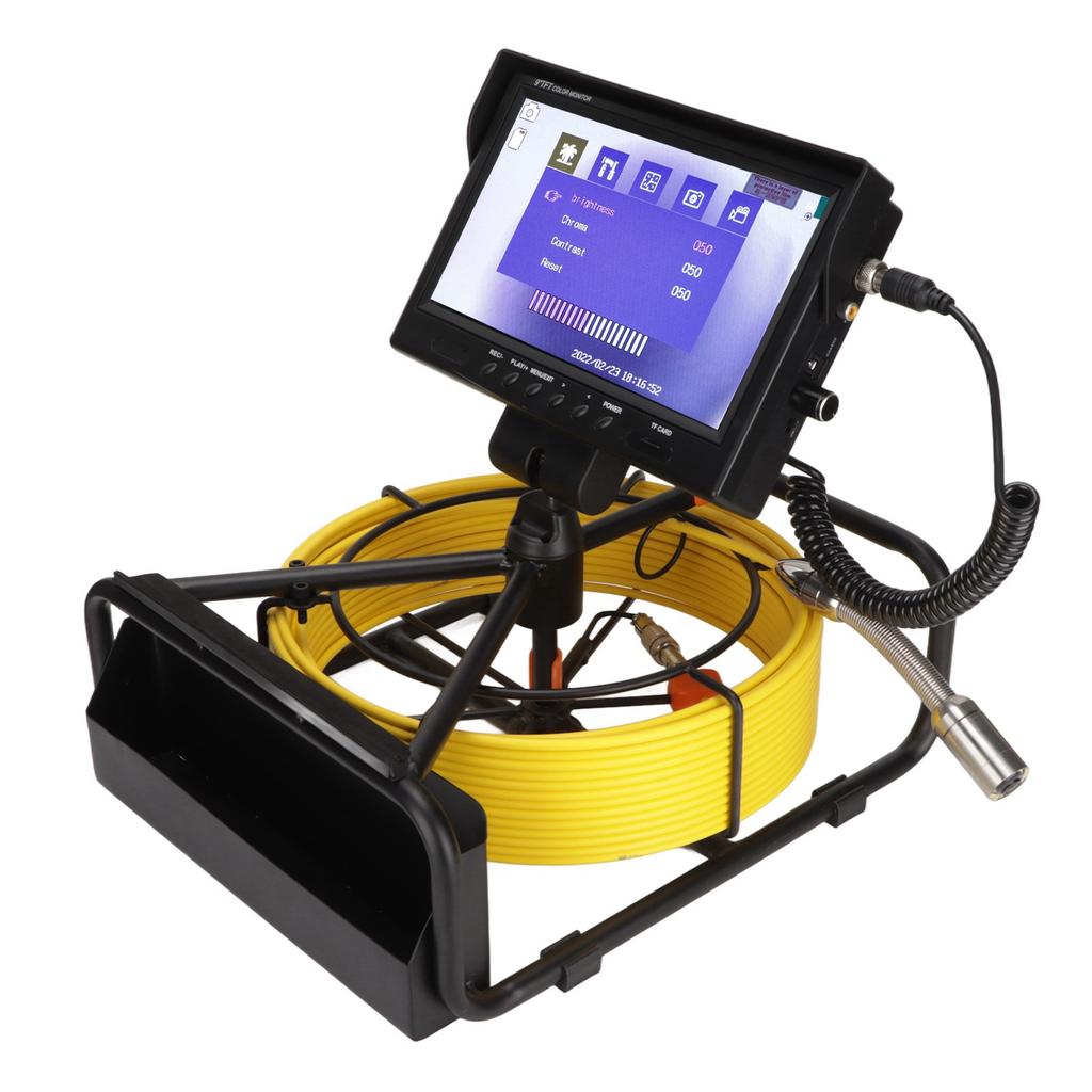 9in Display Screen Endoscope with 16G Memory Card Pipeline Inspection Camera Video Endoscope