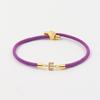 Initial 26 Letters Micropaved Zirconia A-Z Bracelets For Women Handmade Baided Rope Adjustable Bracelet Friendship Jewelry Gifts