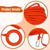 Water Float Lifesaving Rope Throwing with Secure Snap Hoop Life Line 8mmx20M for Buoyant