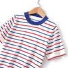 Stylisches gestreiftes Baumwoll-Kurzarm-T-Shirt für Kinder