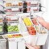Yimijia Refrigerator Fresh-keeping Box Storage Box Portable Food Grade Fruit Plastic Food Sealed Box Frozen Storage Box