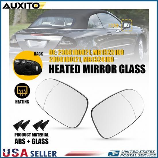 For Mercedes CLK500 2003-2006 Heated Side Mirror Glass Set LH RH OE MB1325109
