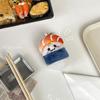Japanese Salmon Sushi Plush Pendant Cute Doll Children's Student Backpack Accessories Keychain Mini Doll