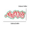 10Pcs Christmas Merry Embroidered Patches Christmas Santa Claus,Bow,Tree,Boots Patch Iron On Patches For Clothing Letter Badges