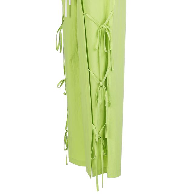 LALAFOX Double Waist String Pants Lime Bq2Wp011