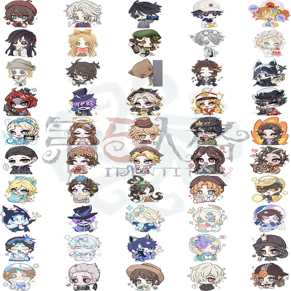 50Pcs Classic Character Identity V Game Peripheral Cartoon DIY Stickers Cute Decorations Journal Water Bottle Stickers
