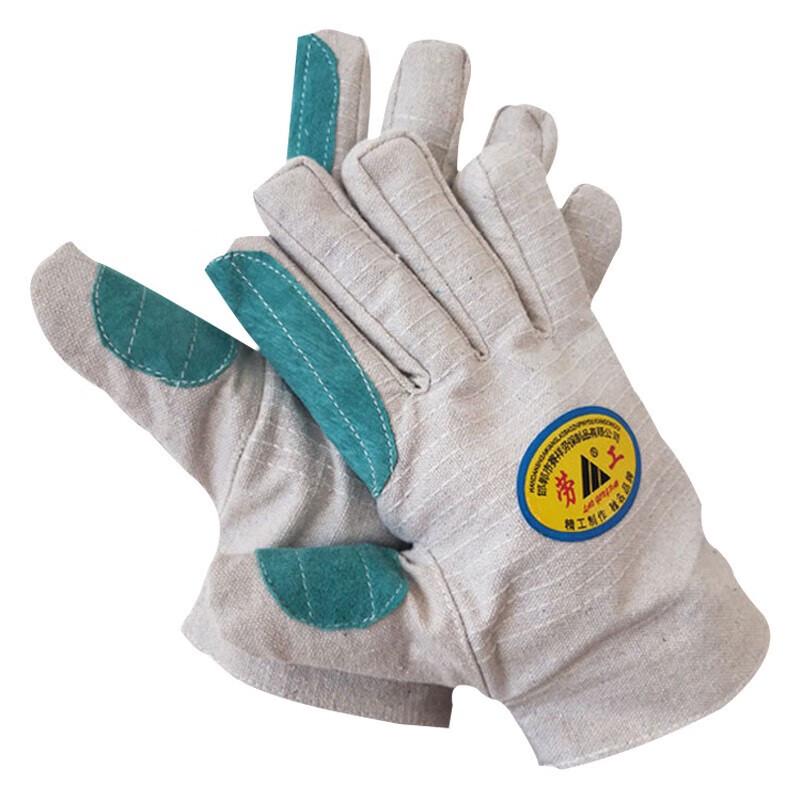 Двухслойные рабочие перчатки Laogong из холста 10 Pairs/Pack