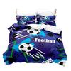 3d Digital Printing Football Three-piece Quilt Cover Set
