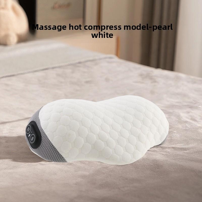 

Heating Vibration Type Cervical Spine Massage Pillow Memory Foam Breathable Cotton Waist Traction Stretch Massager Waist Cushion белый