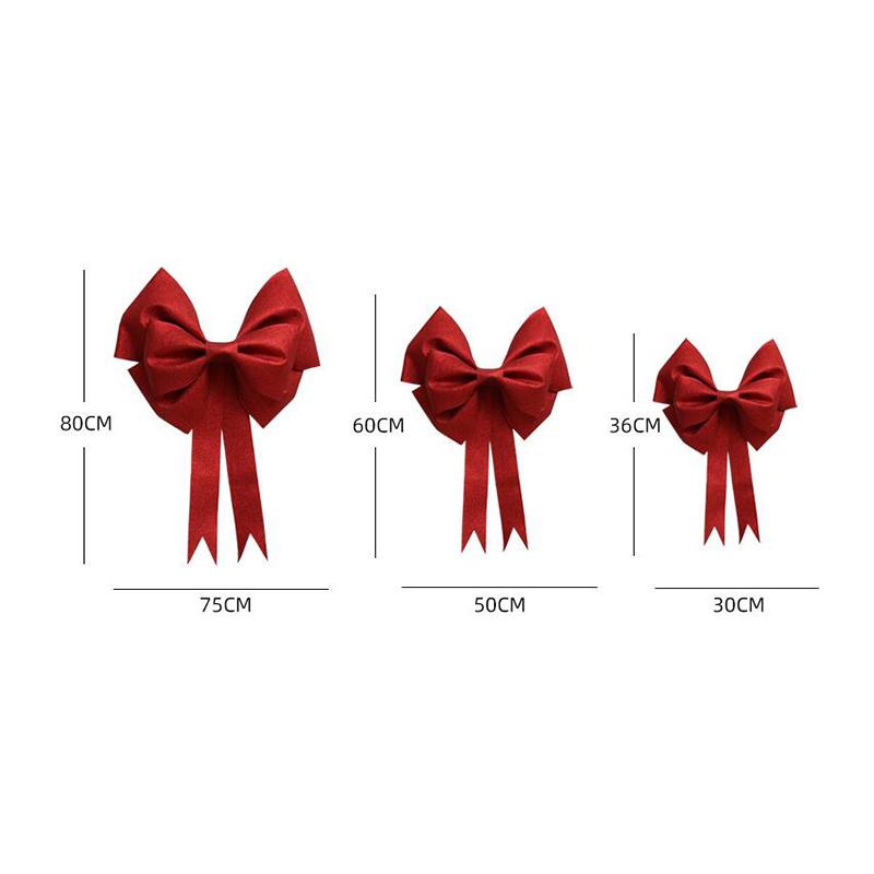 30/50/75Cm Eva Big Bow Handmade Diy Material Christmas Tree Decoration Wedding Party Festival Wall Bow Knot Background Decor