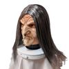Halloween Half-face Mask with Long Hair, Ghost Face Mask, Scary Witch Mask, Latex Headgear, Party Performance Prop
